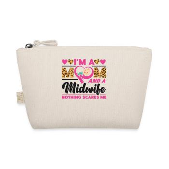 Nurse Midwife Birth Worker Flower - Organic Pouch - nature - Front
