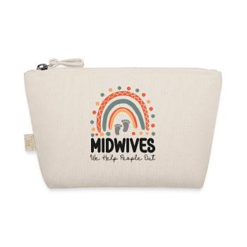 Nurse Midwife Birth Worker Pun - Organic Pouch - nature - Front