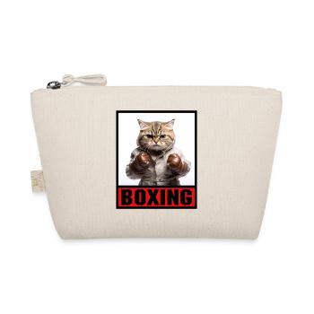 Funny Cat Boxing Martial Arts MMA Martial Arts - Organic Pouch - nature - Front