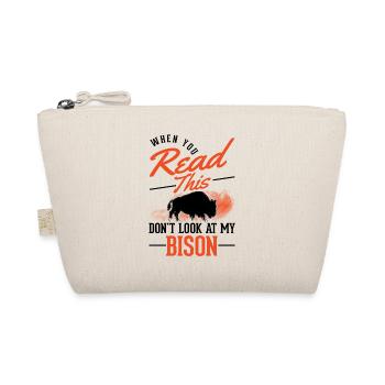 Buffalo Gift Bison Buffallo Water Buffalo - Organic Pouch - nature - Front
