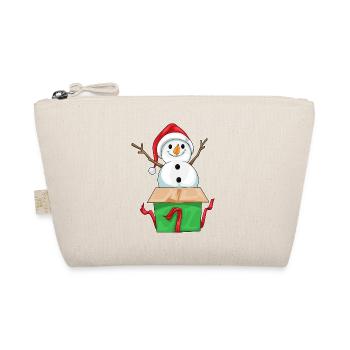 Boîte en carton de Noël Snowman - Trousse biologique - nature - Devant