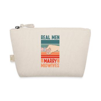 Nurse Midwife Birth Worker - Organic Pouch - nature - Front