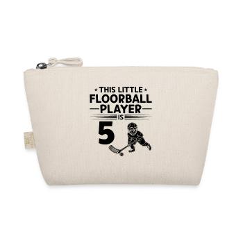 This Little Floorball Player Is 5 Years Old Floorb - Bio-Täschchen - Natur - Vorne