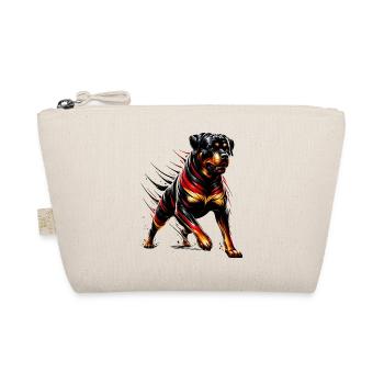 Rottweiler Germany dog design - Organic Pouch - nature - Front