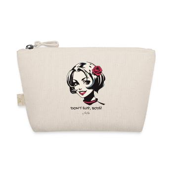 Don't Slip Guys – An Attractive Girl - Organic Pouch - nature - Front