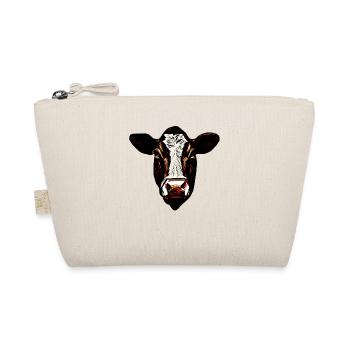 Cow Farm Motif Print - Organic Pouch - nature - Front