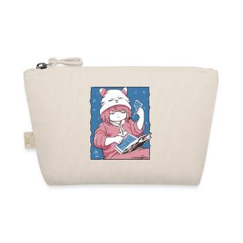 Dessin animé : Fille au chapeau de chat et journal intime - Trousse biologique - nature - Devant