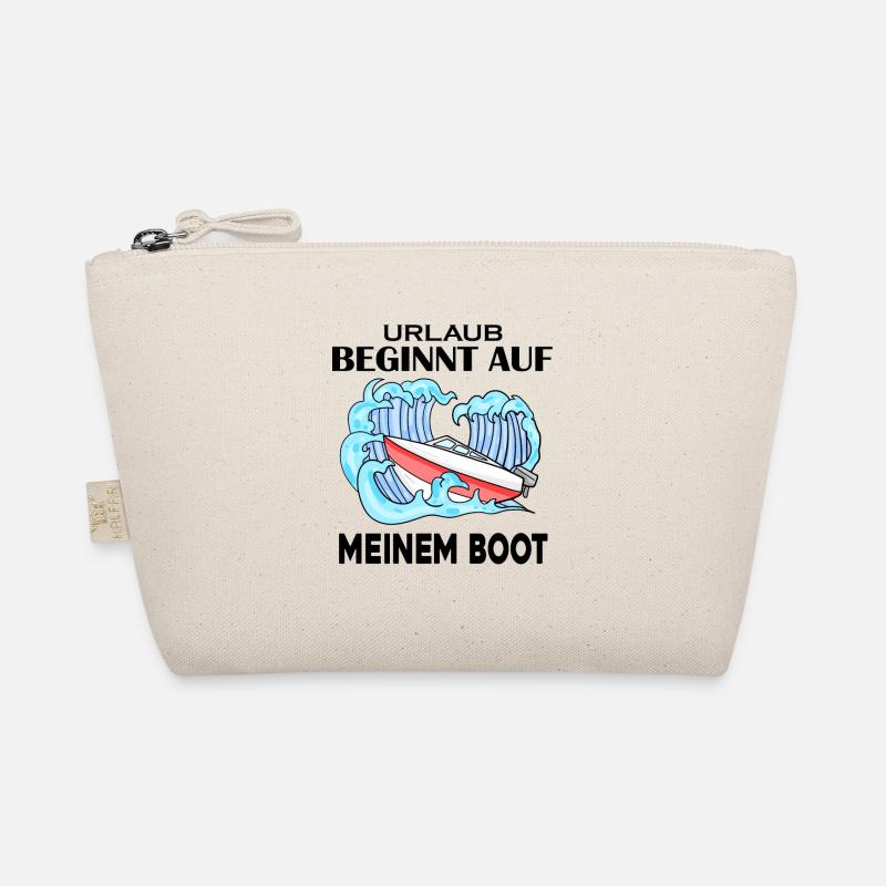 Urlaub Boot Spruch Bio-Täschchen