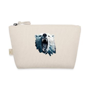 Geometric Style Polar Bear - Organic Pouch - nature - Front