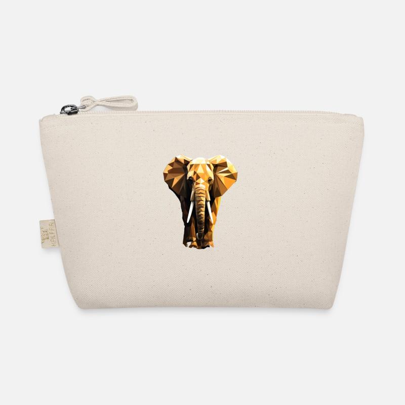 Geometric Style Elephant Bio-Täschchen