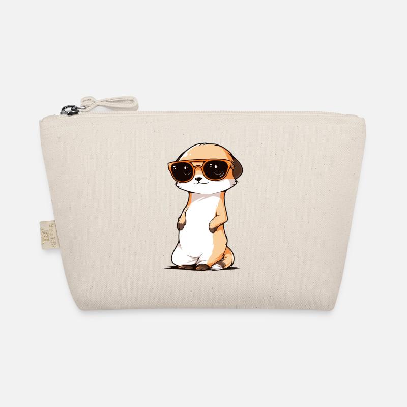 Erdmännchen Mit Sonnenbrille Meerkat Bio-Täschchen