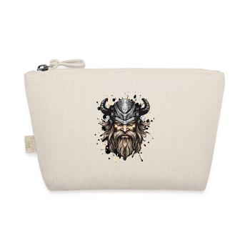 Wikinger Kopf Helm Odin - Bio-Täschchen - Natur - Vorne