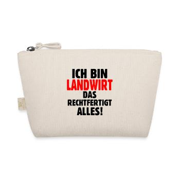 Landwirt Bauer Jungbauer Statement T-Shirt - Bio-Täschchen - Natur - Vorne