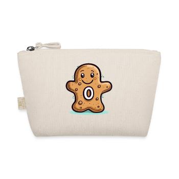 Newborn Birthday Cookie, Zero Year Old - Organic Pouch - nature - Front