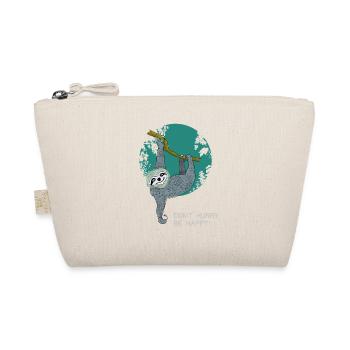 faultier dont hurry be happy slow chillen schlafen - Bio-Täschchen - Natur - Vorne