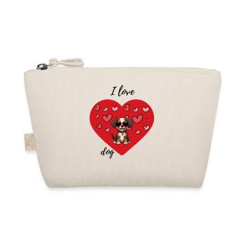 Valentine's Day Dog - Organic Pouch - nature - Front