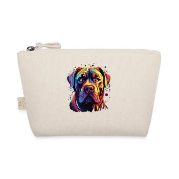 Wasserfarben Farbenfroher Cane Corso - Bio-Täschchen - Natur - Vorne