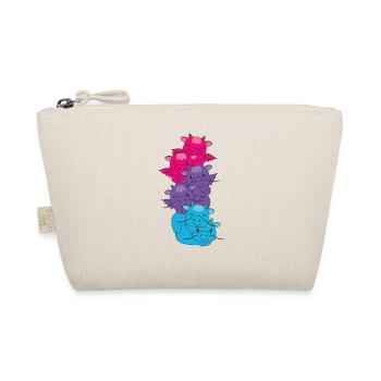 drapeau androgyne fierté LGBTQ mignon dragon - Trousse biologique - nature - Devant