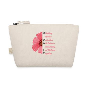 Nurse Midwife Birth Worker - Organic Pouch - nature - Front