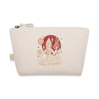 Tree of Life and Meditating Buddha - Organic Pouch - nature - Front