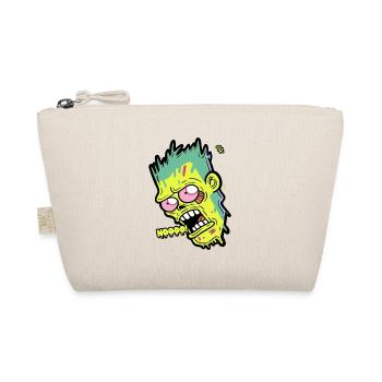 Cartoon Zombie Says No - Organic Pouch - nature - Front