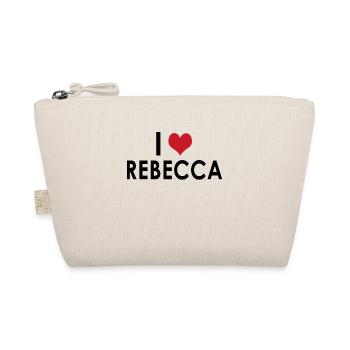 I Love Rebecca I Heart Rebecca Funny Rebecca - Bio-Täschchen - Natur - Vorne