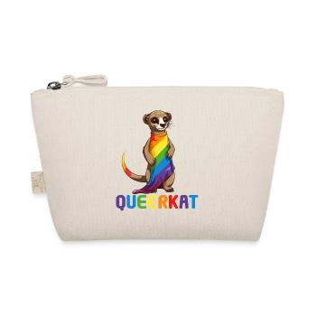 LGBTQ Rainbow Trans Queerkat Lesbian Gay Pride - Bio-Täschchen - Natur - Vorne