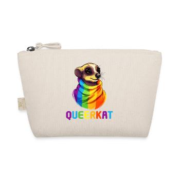 LGBTQ Rainbow Trans Queerkat Lesbian Gay Pride - Bio-Täschchen - Natur - Vorne