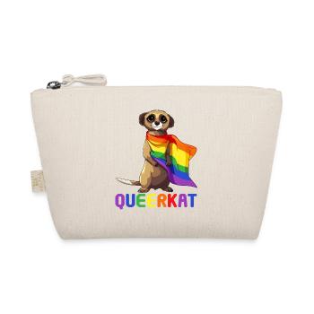 LGBTQ Rainbow Trans Queerkat Lesbian Gay Pride - Bio-Täschchen - Natur - Vorne