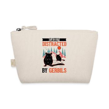 Easily distracted by Gerbil's Rennratte Gerbil - Organic Pouch - nature - Front