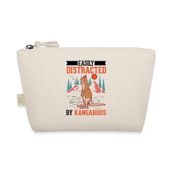Easily distracted by Kangaroos Kangaroo - Organic Pouch - nature - Front