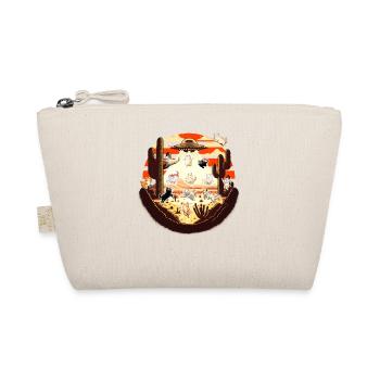 Cats in UFO desert sunset - Organic Pouch - nature - Front
