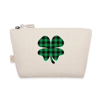 Vert Buffalo à carreaux trèfle - Trousse biologique - nature - Devant