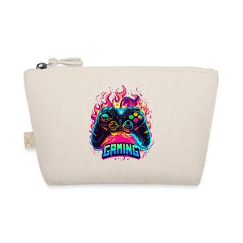 Gaming Controller Flames Art - Organic Pouch - nature - Front