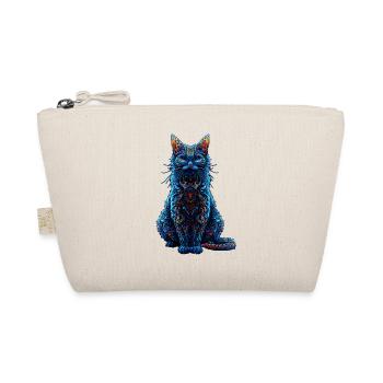 Intricate Psychedelic Fractal Cat Rave Mushroom - Organic Pouch - nature - Front
