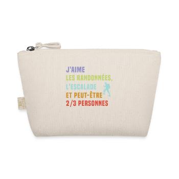 Randonnée Escalade Homme Femme Cadeau Randonneur - Trousse biologique - nature - Devant