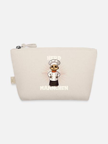 Erdmännchen kochen Koch Kochmütze Herdmännchen - Bio-Täschchen - Natur