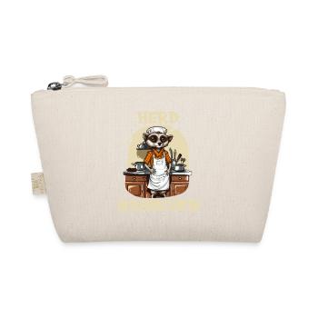 Erdmännchen kochen Koch Kochmütze Herdmännchen - Bio-Täschchen - Natur - Vorne