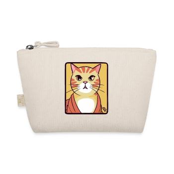 Cool Simple Cartoon Cat - Organic Pouch - nature - Front