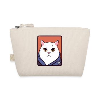Big fat white cat - Organic Pouch - nature - Front