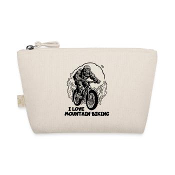 Cycling Gorilla: I love mountain biking - Organic Pouch - nature - Front