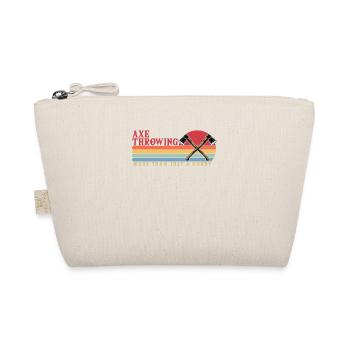 Axe Throwing mehr als ein Hobby Competition Game - Organic Pouch - nature - Front