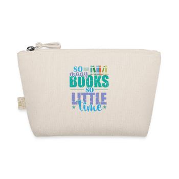 So many Books, so little Time Bookworm - Organic Pouch - nature - Front