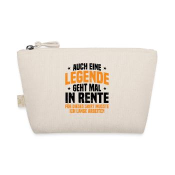 Auch Eine Legende Geht Mal In Rente Geschenk Rente - Bio-Täschchen - Natur - Vorne
