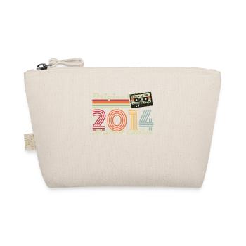 Original 2014 Vintage Geschenk 10. Geburtstag - Bio-Täschchen - Natur - Vorne