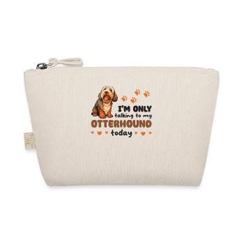 ich spreche heute nur mit meinem Otterhound - Bio-Täschchen - Natur - Vorne