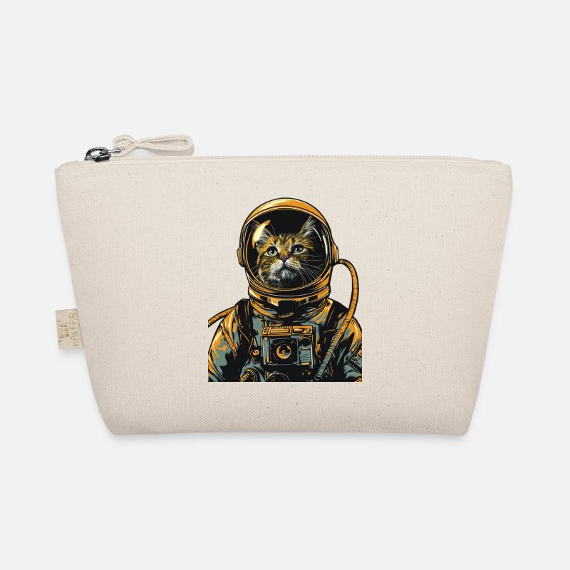 Astronaut Cat Space Explorer Funny Organic Pouch