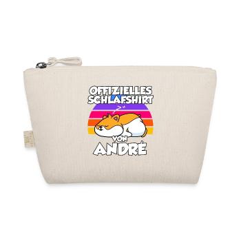 Offizielles Schlafshirt Von André - Bio-Täschchen - Natur - Vorne
