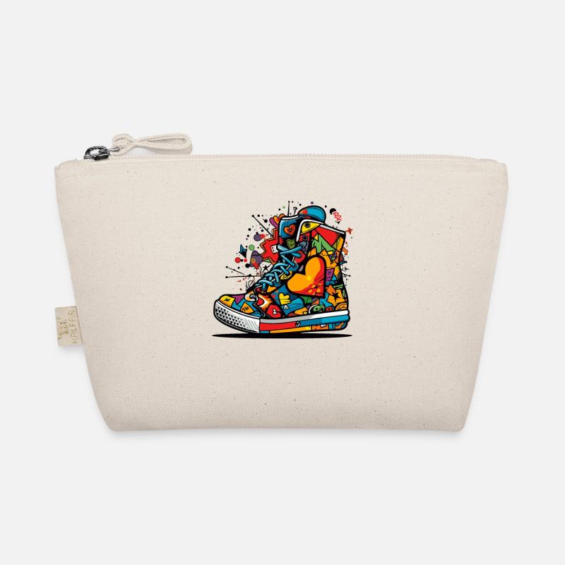 Love Sneaker Graffiti Organic Pouch