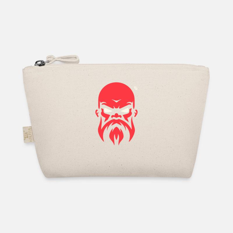 Bald man with beard, strong guy Organic Pouch